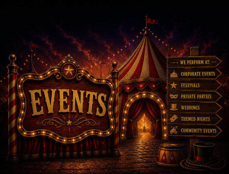 Circus entertainment for events live performance