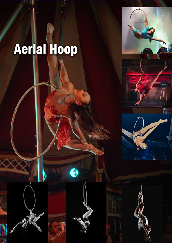 Aerial silk performance entertainment