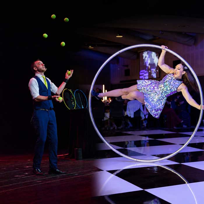 corporate event entertainment sydney james bustar kylie simpson